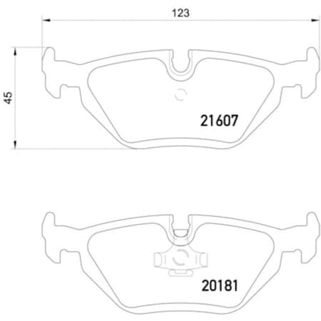Pagid Brakes Disc Brake Pad, 355007511 355007511
